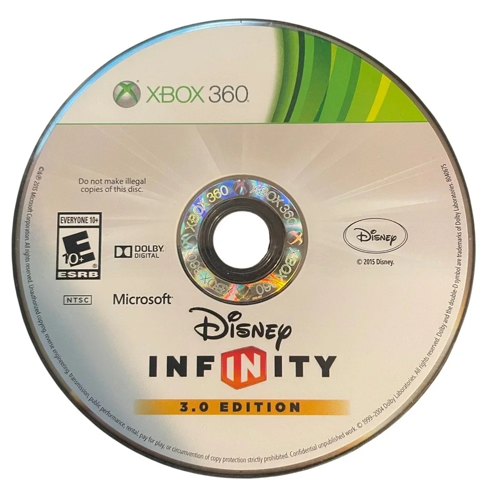 Disney Infinity 3.0 Edition Microsoft Xbox 360 Video Game Disc Only 2015